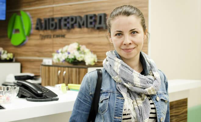 Актриса Анна Геллер в клинике Альтермед